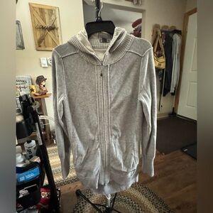 Eddie Bauer Gray Hooded Sweatshirt
